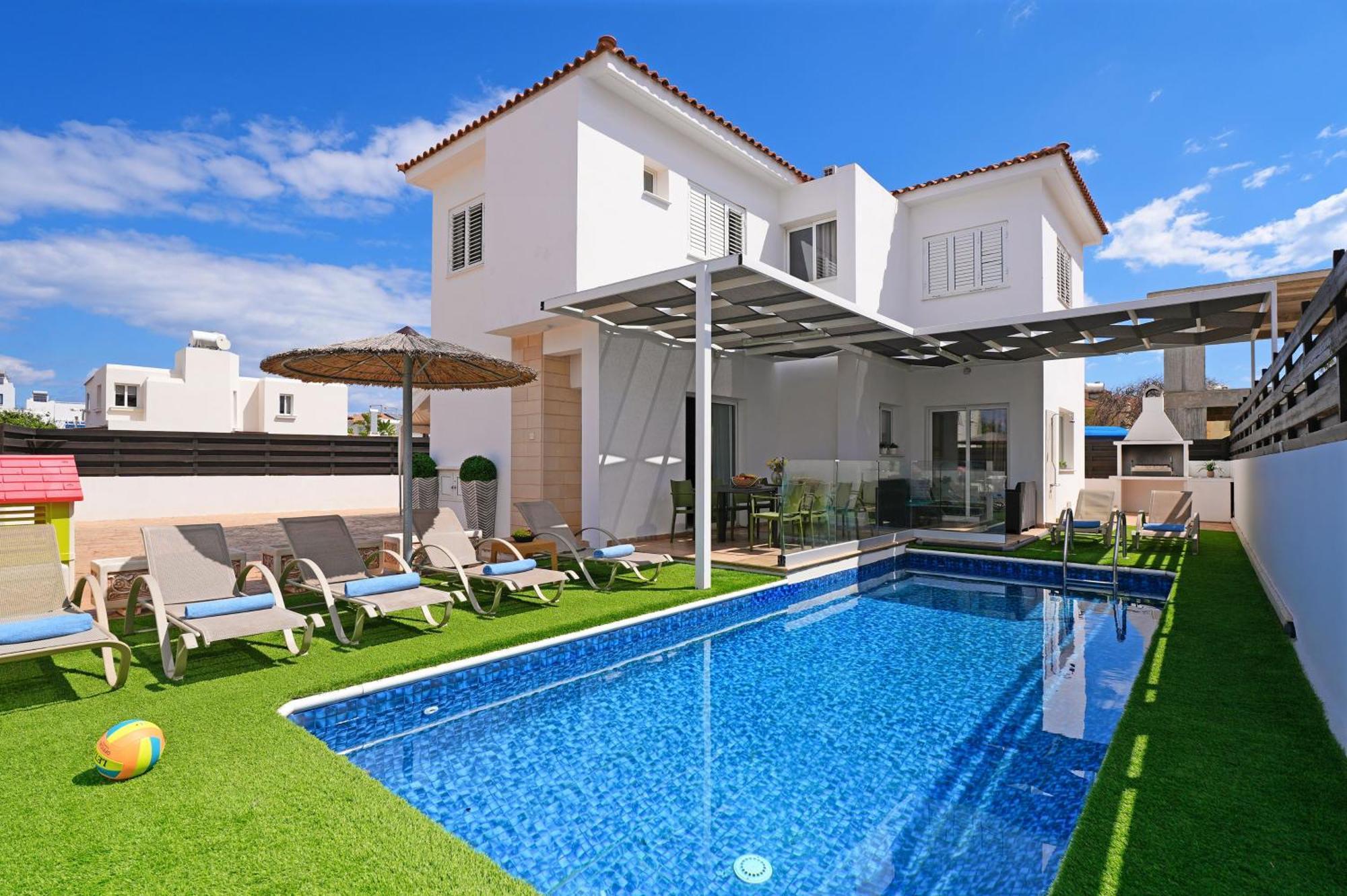 Villa White Star - 100M From Serena Beach Protaras Luaran gambar